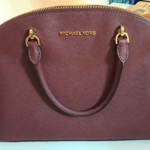 MICHAEL KORS BURGUNDY PURSE